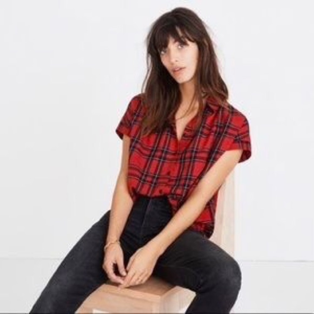 Madewell Central Plaid Button Up